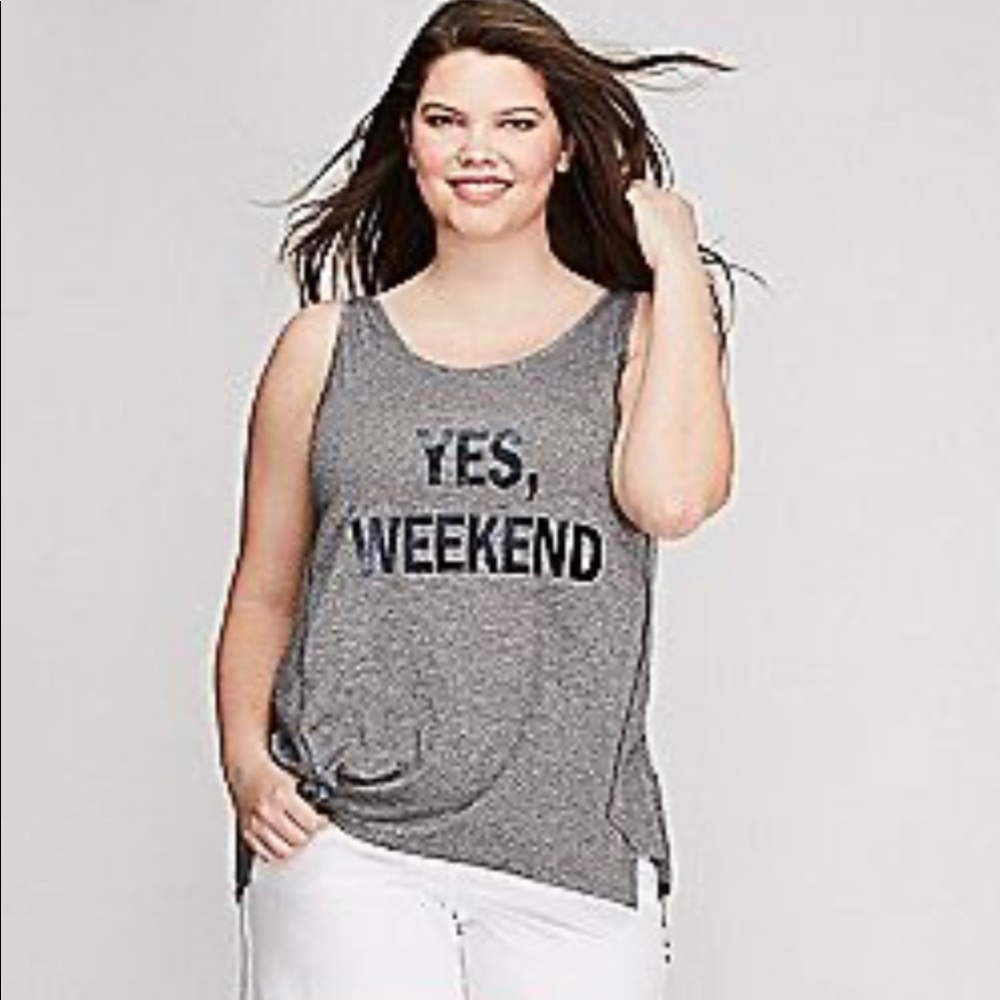 Lane Bryant grey tank